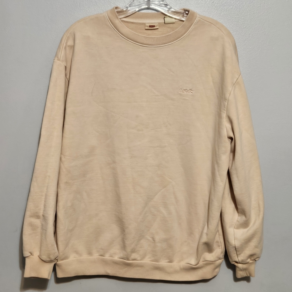 Levi's Women's Cream Crewneck Sweater
